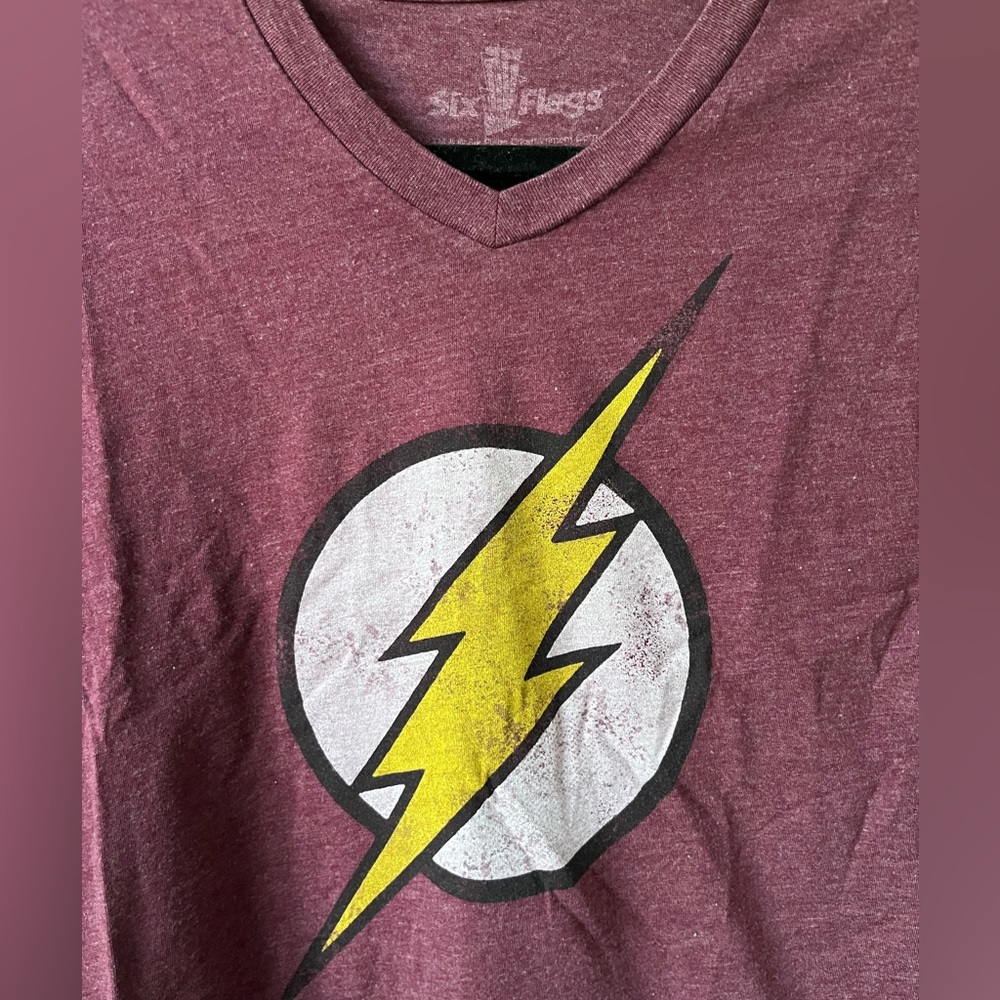 Six Flags Flash V-Neck T-Shirt